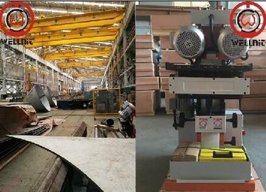 Simple Cold Working Plate Edge Milling Machine 0° - 60° Adjustable Slope Angle