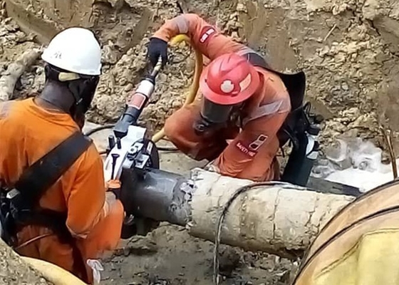 Máquina que bisela 2000L/Min a prueba de explosiones del marco del corte neumático partido del tubo